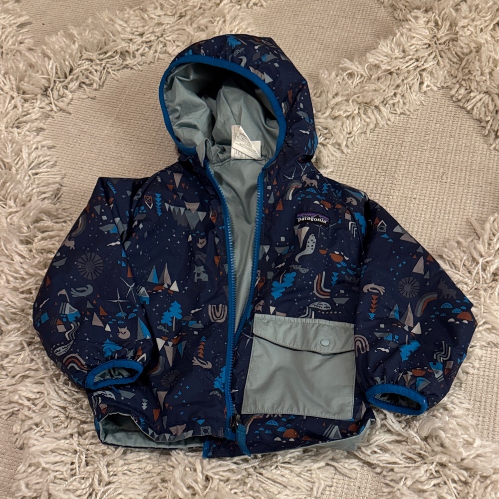 Patagonia Kids Blue Adventure Raincoat